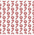 christmas pattern with candy canes seamless vector image
