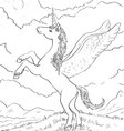 horse coloring vector image