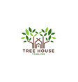 tree house logo design template vector image