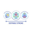 family planning loop concept icon vector image vector image