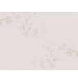 floral delicate neutral nude color background vector image