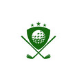 guard golf logo icon design vector image