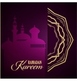 ramadan kareem greeting ornate background vector image vector image