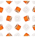 sushi seamless pattern vector image