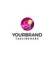 women fashion beauty logo design concept template vector image