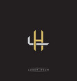 initial letter overlapping interlock logo vector image vector image
