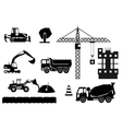 construction site building a house - flat vector image