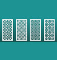 laser cut panels islamic arabian design pattern vector image vector image