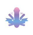 barbershop logo with a ribbon vector image