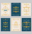 royal wedding design card templates vector image vector image