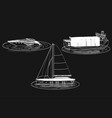 stroke boats vector image vector image