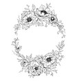 graphic wreath vintage style vector image