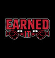 earned it- vintage nurse emblems vector image