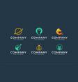 iconic logo design for modern brand vector image