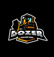 dozer logo vector image