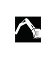 excavator logo design logo design vector image vector image