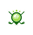 marker golf logo icon design vector image vector image