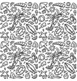 hand drawn beach element pattern vector image vector image