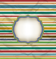 retro stripe pattern colorful vintage background vector image vector image