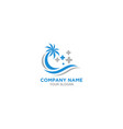 medical palm beach logo design vector image