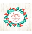 merry christmas card vector image