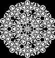 ornamental round lace pattern circle background vector image