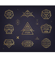 set of abstract geometric logos mystical vector image vector image