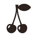 cherry icon vector image
