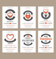 happy valentines day party posters design vector image