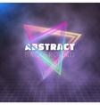 music abstract poster cover 1980s style background vector image