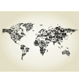 letter map vector image vector image