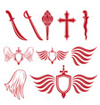element sword war weapons collections vector image