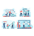 business workflow or teamwork process concept vector image
