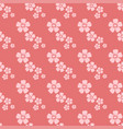hand drawn pink flower seamless pattern sketch vector image vector image
