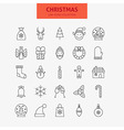 line year icons big set vector image