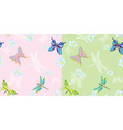 butterfly seamless vector image vector image
