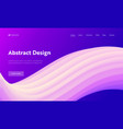 abstract geometric futuristic wave shape web page vector image vector image