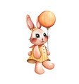 easter rabbit watercolor vector image vector image