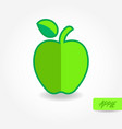 fresh apple from nature vector image