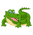 Cute crocodile waving hand Royalty Free Vector Image