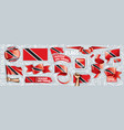 set national flag trinidad vector image