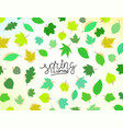 spring is coming concept with leaves vector image