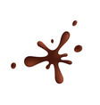 chocolate droplets realistic composition vector image
