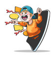 cyber hater cyberbullying character vector image vector image