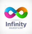 infinity loop symbol logo icon design template vector image
