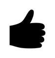 like icon thumb up hand gesture for likness vector image vector image