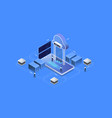 modern cloud technology and networking concept vector image vector image