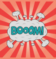 boom effect for design comic strip vector image vector image