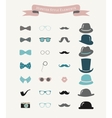 colorful fashion hipster retro vintage icon vector image