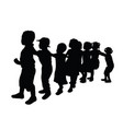 activity kid silhouettes vector image
